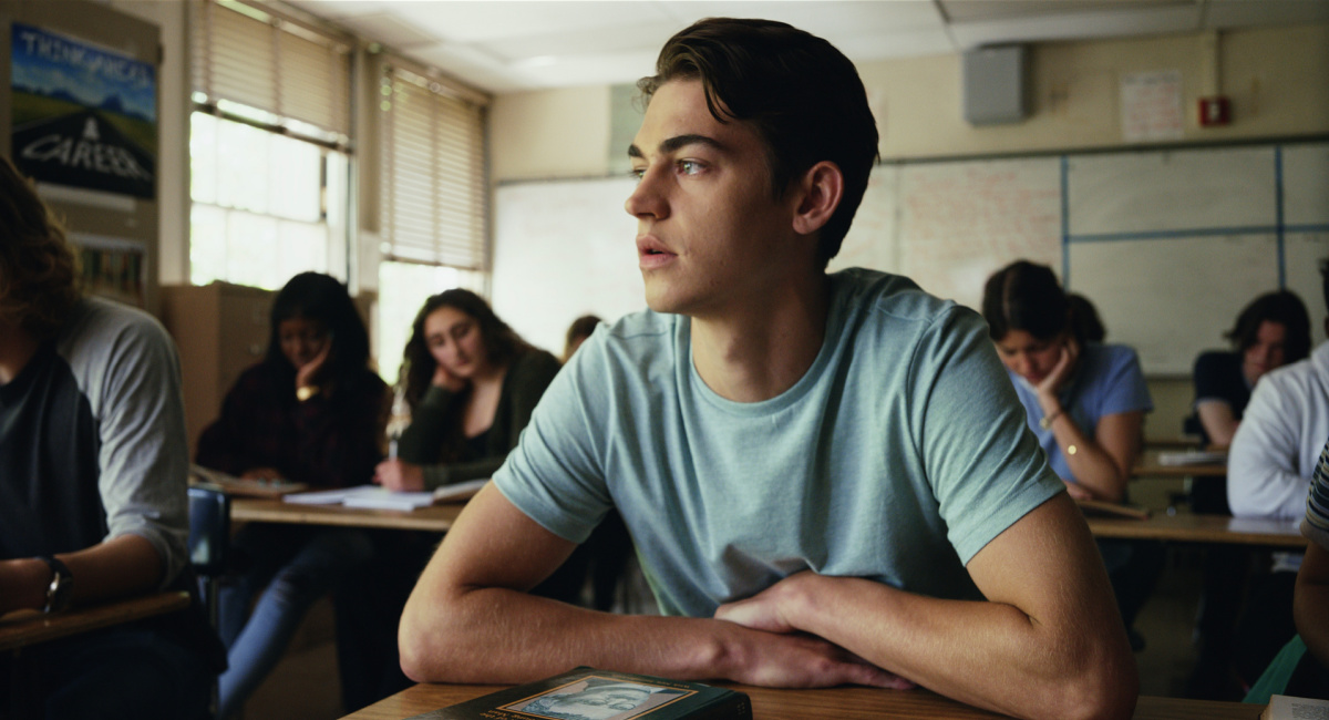 Hero Fiennes Tiffin in 'First Love.'