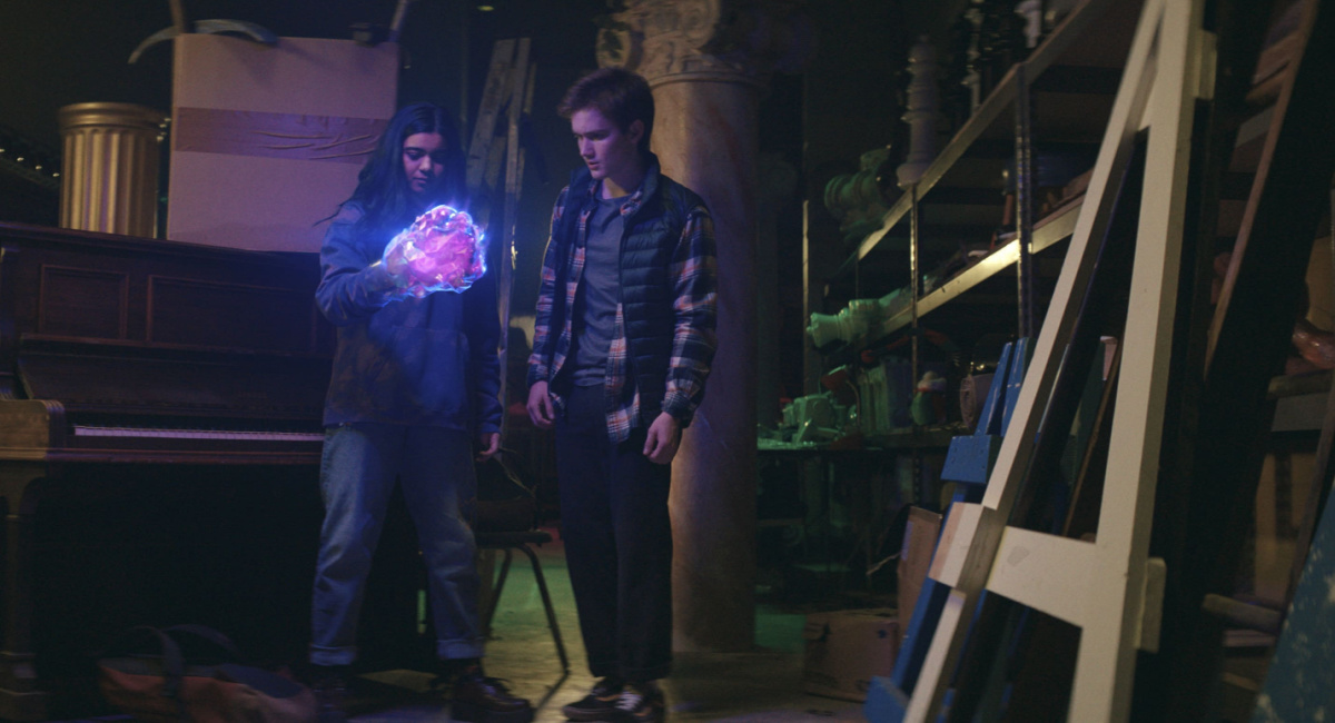 man Vellani as Ms. Marvel/Kamala Khan and Matt Lintz as Bruno in Marvel Studios' 'Ms. Marvel.'