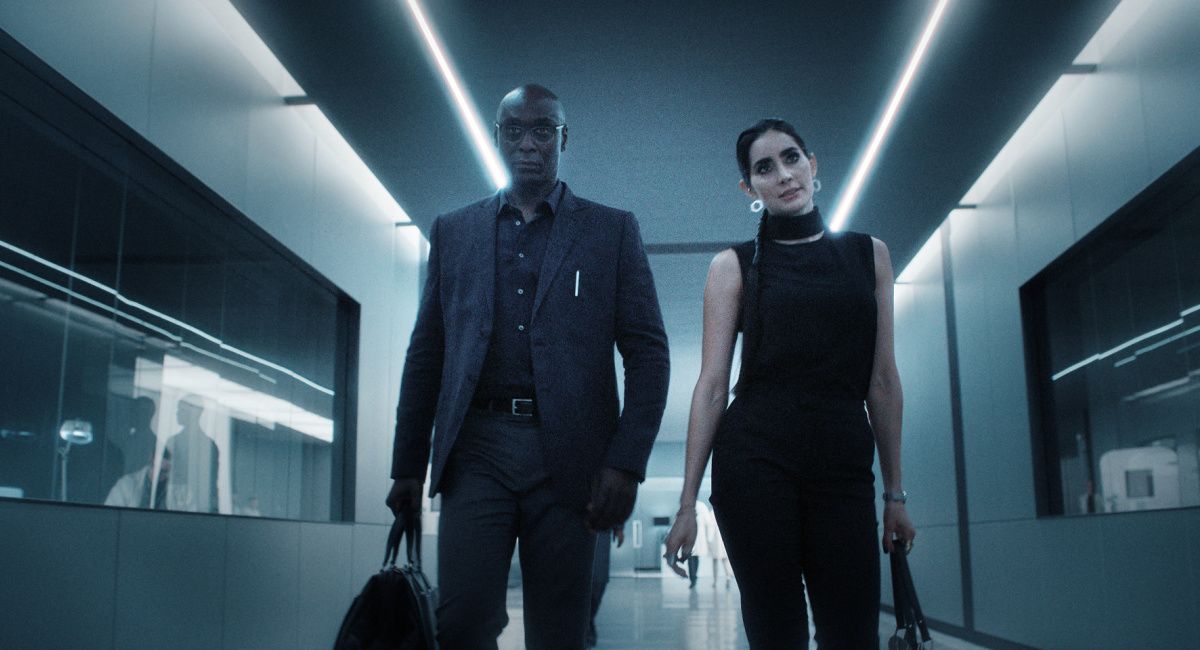 Lance Reddick as Albert, and Paola Nunez as Evelyn