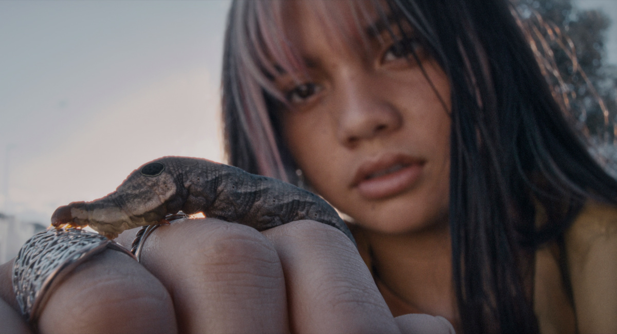 Siena Agudong as young Billie in 'Resident Evil.'