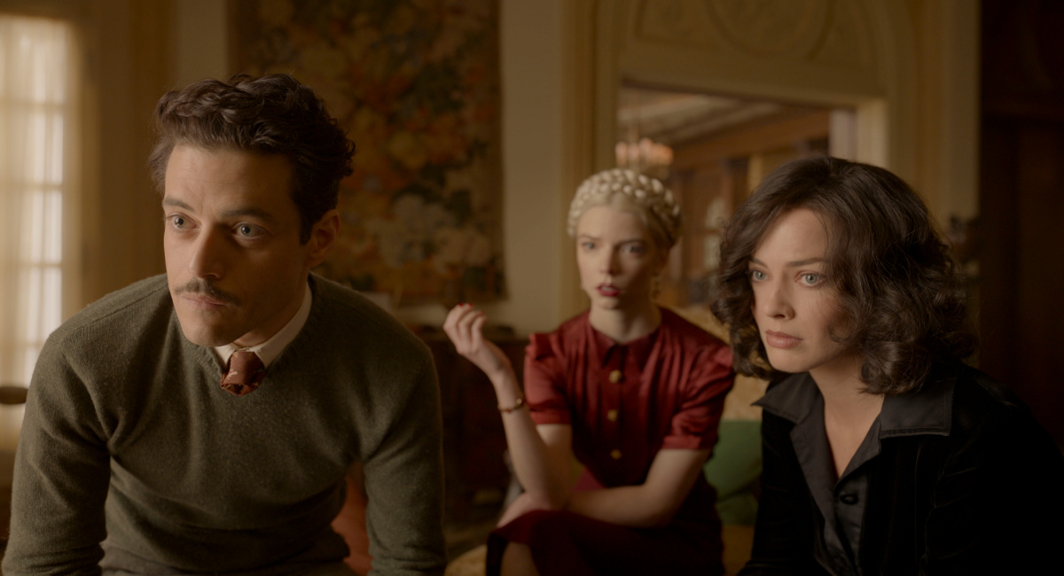 Rami Malek, Anya Taylor-Joy, and Margot Robbie in 20th Century Studios' 'Amsterdam.'