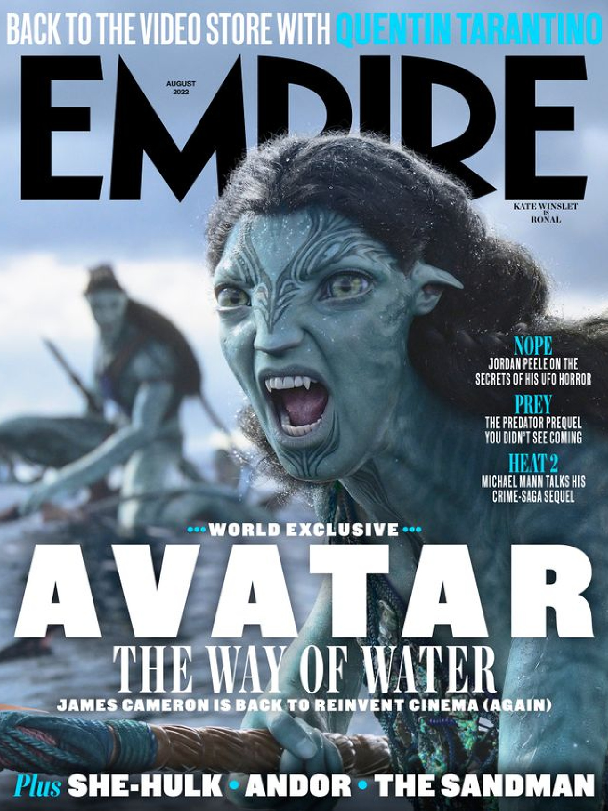 Kate Winslet as Ronal in 'Avatar: The Way of Water.' Photo courtesy of Empire Magazine.