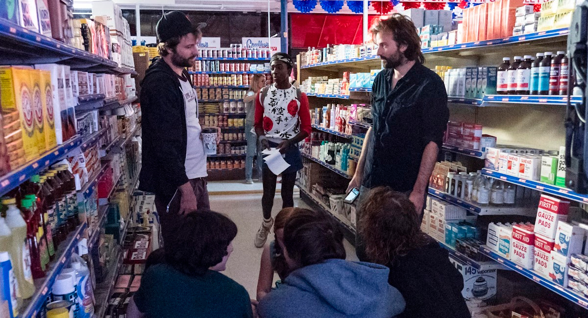 (L to R) Matt and Ross Duffer on the set of 'Stranger Things.'