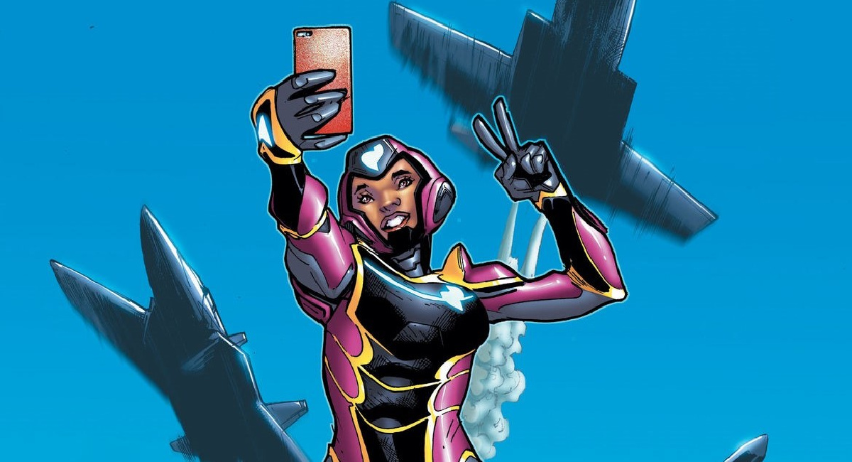 Riri Williams as Ironheart. Marvel Comics.