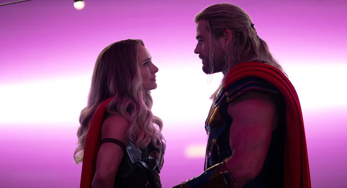 Natalie Portman and Chris Hemsworth in Marvel's 'Thor: Love and Thunder.'