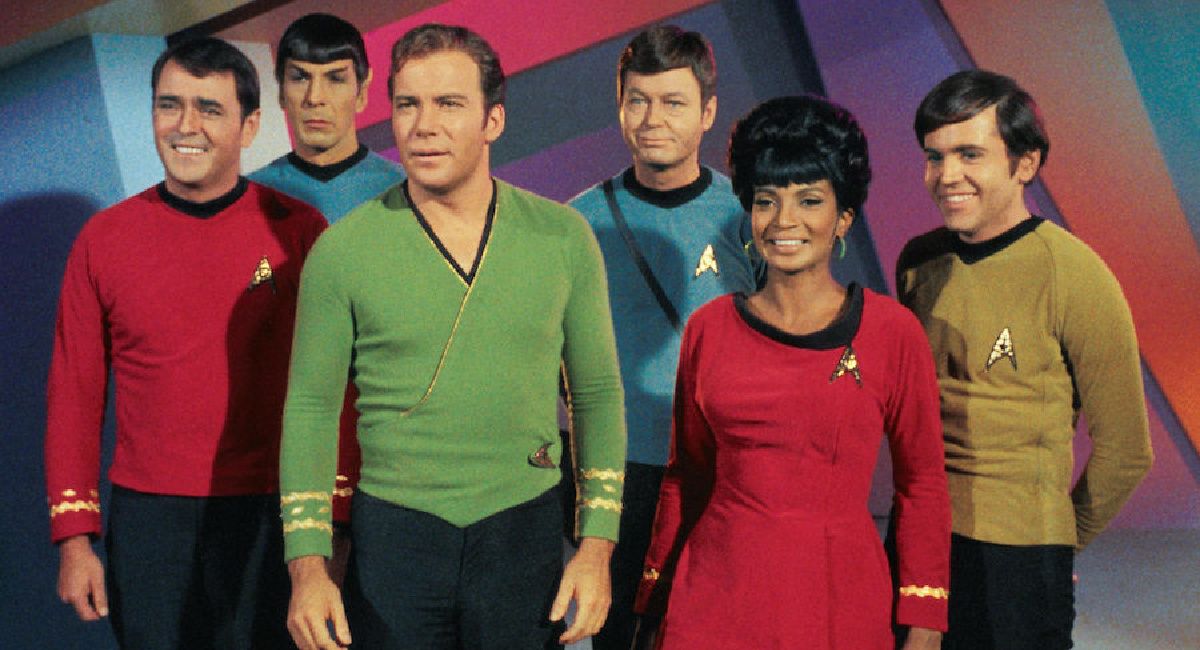 The cast of 'Star Trek: The Original Series' (1965 - 1969).