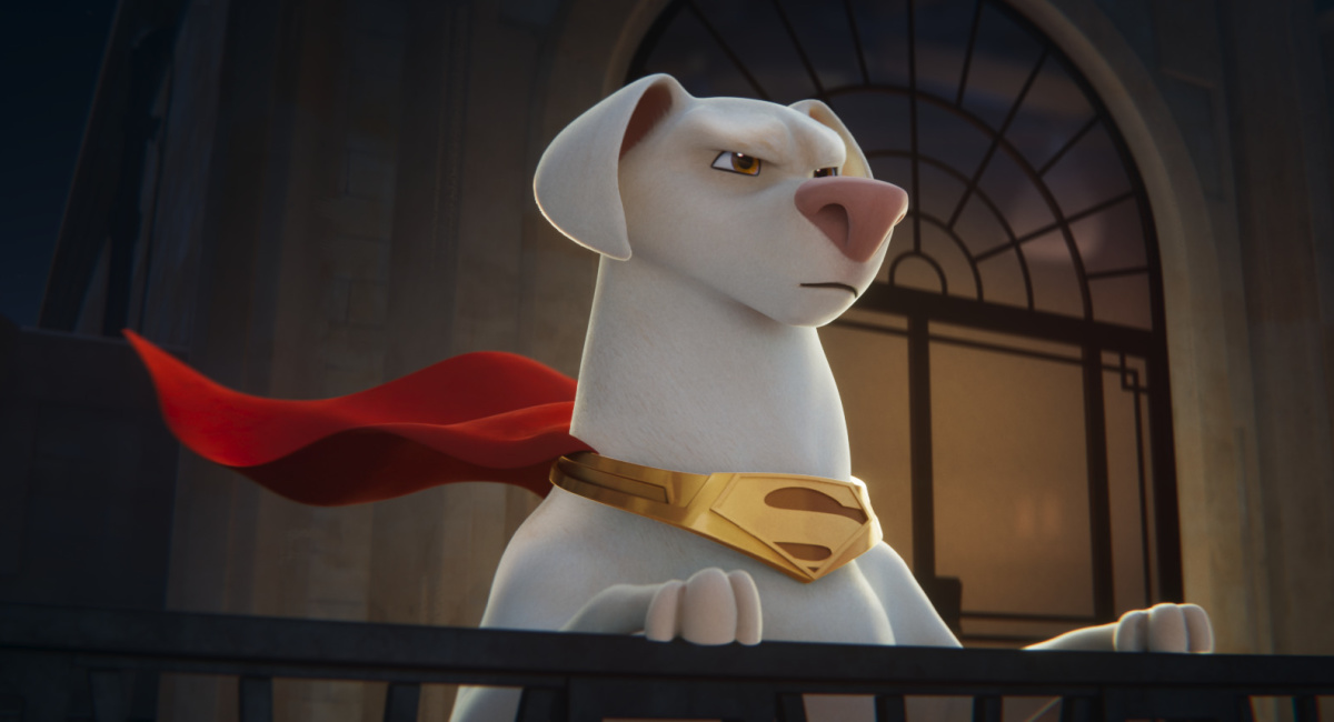 Dwayne Johnson as Krypto in Warner Bros. Pictures’ animated action adventure 'DC League of Super-Pets,' a Warner Bros. Pictures release.