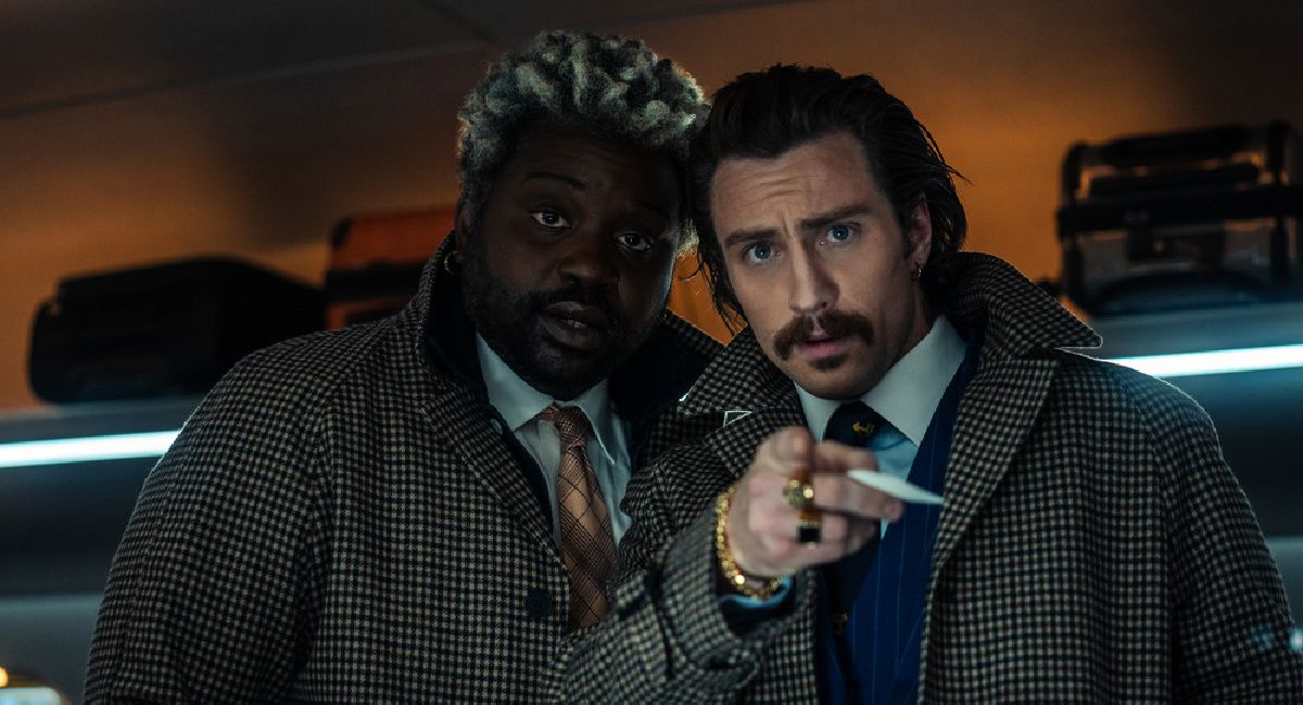 Bryan Tyree Henry and Aaron Taylor-Johnson star in Sony's 'Bullet Train.'
