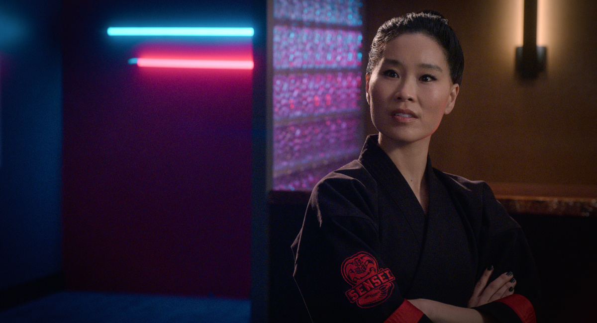 Alicia Hannah-Kim as Kim Da-Eun in 'Cobra Kai.' Cr. Courtesy of Netflix © 2022.