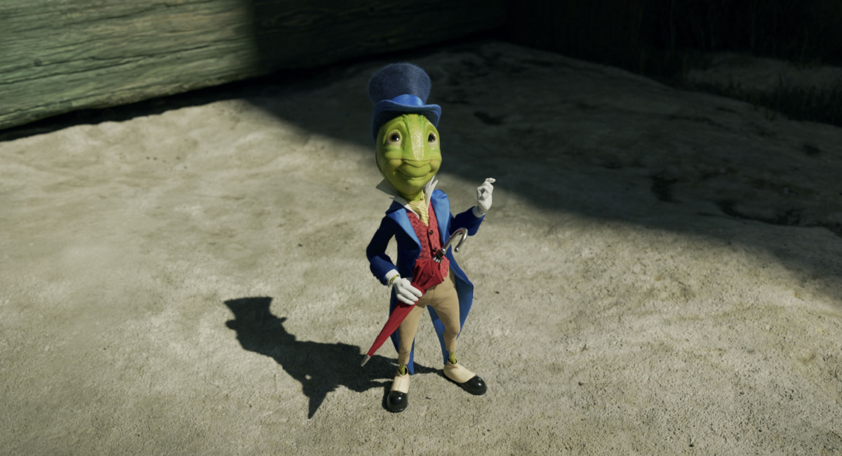 Jiminy Cricket (voiced by Joseph Gordon-Levitt) in Disney's live-action 'Pinocchio.'