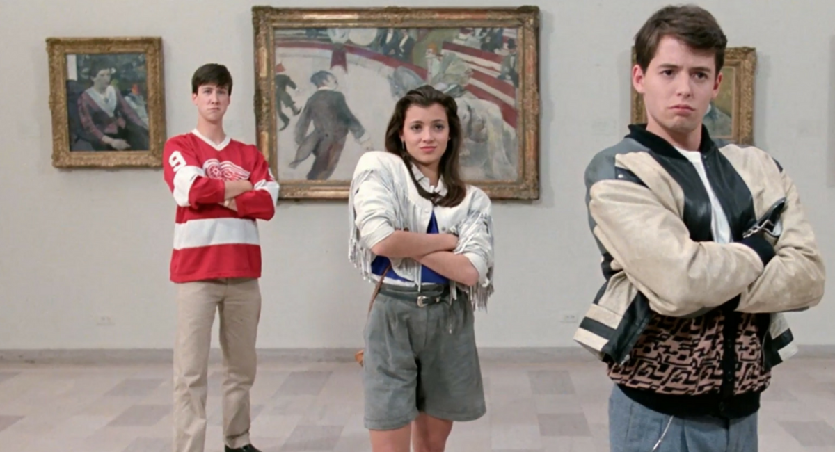 Alan Ruck, Mia Sara, and Matthew Broderick in 1986's 'Ferris Bueller's Day Off.'