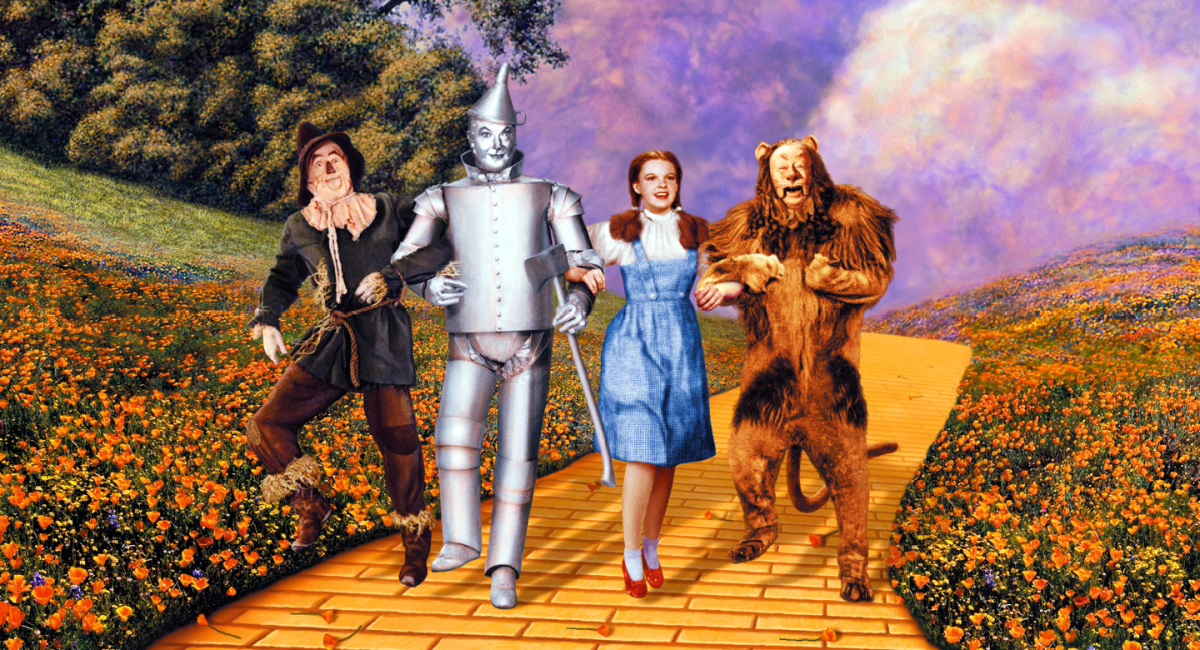 Ray Bolger, Jack Haley, Judy Garland, and Bert Lahr in 1939's 'The Wizard of Oz.'