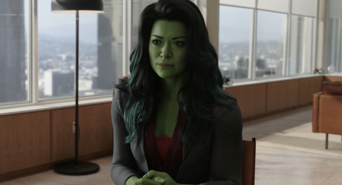 Tatiana Maslany as Jennifer "Jen" Walters/She-Hulk in Marvel Studios' 'She-Hulk: Attorney at Law.'