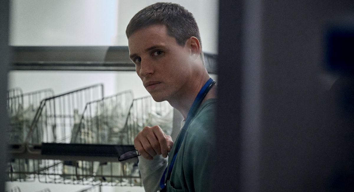 Eddie Redmayne as Charles "Charlie" Cullen in Netflix's 'The Good Nurse.'