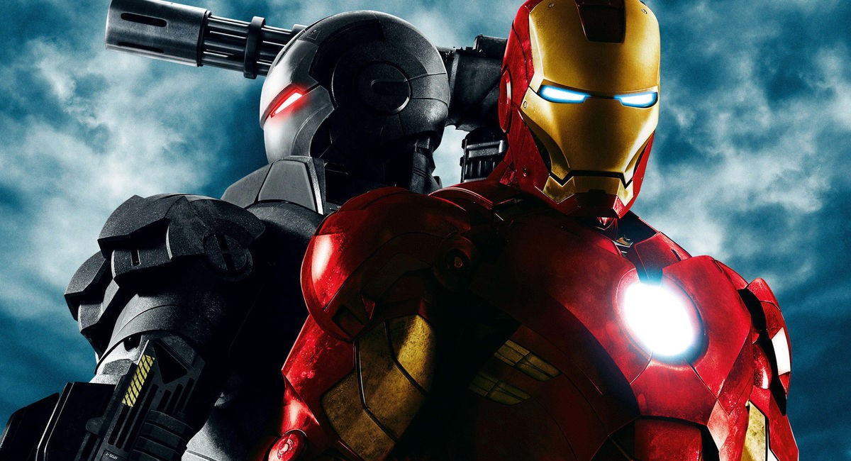 Iron Man and War Machine in Marvel Studios' 'Iron Man 2.'