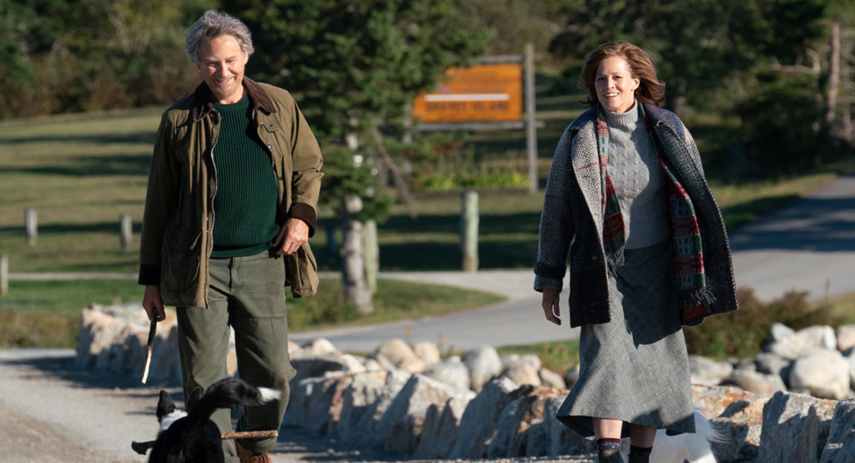 Kevin Kline as Frank Getchell, and Sigourney Weaver as Hildy Good in Roadside Attractions' 'The Good House.'
