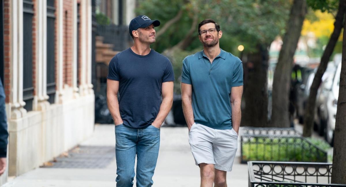 Aaron (Luke Macfarlane) and Bobby (Billy Eichner) in 'Bros,' co-written, produced and directed by Nicholas Stoller.