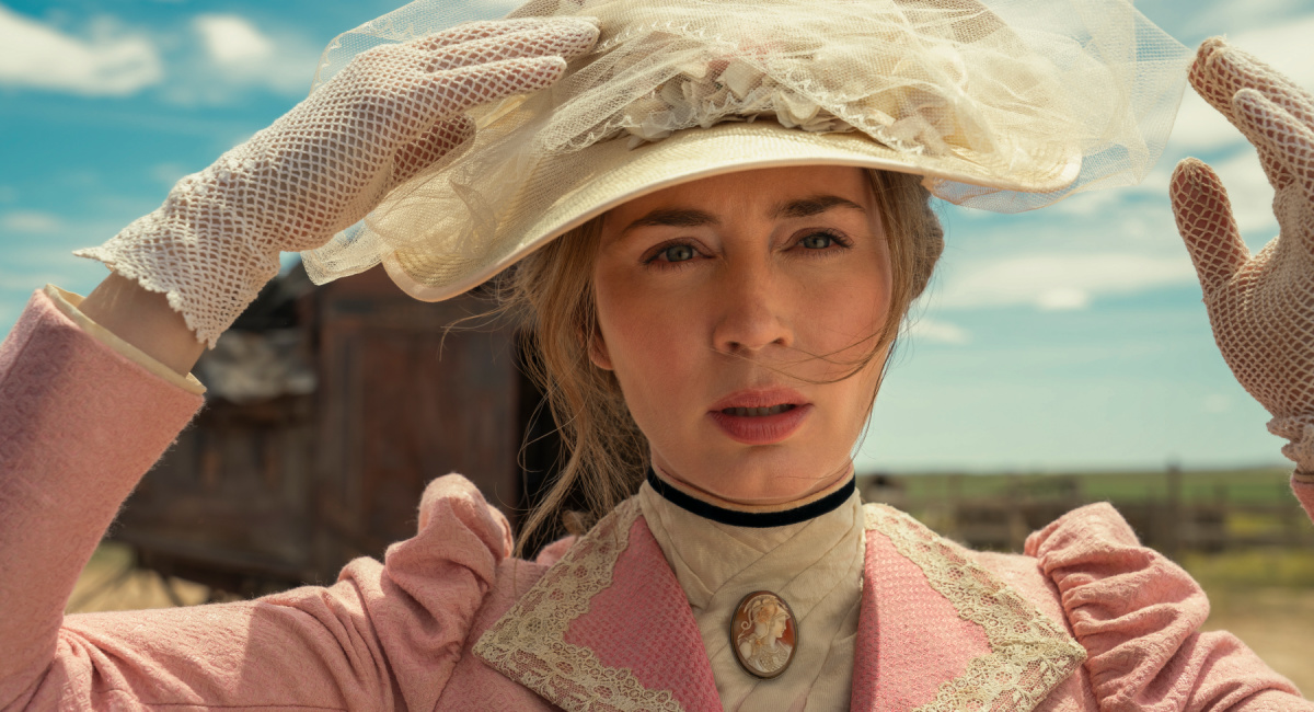 Emily Blunt in 'The English' which premieres November 11th on Prime Video.