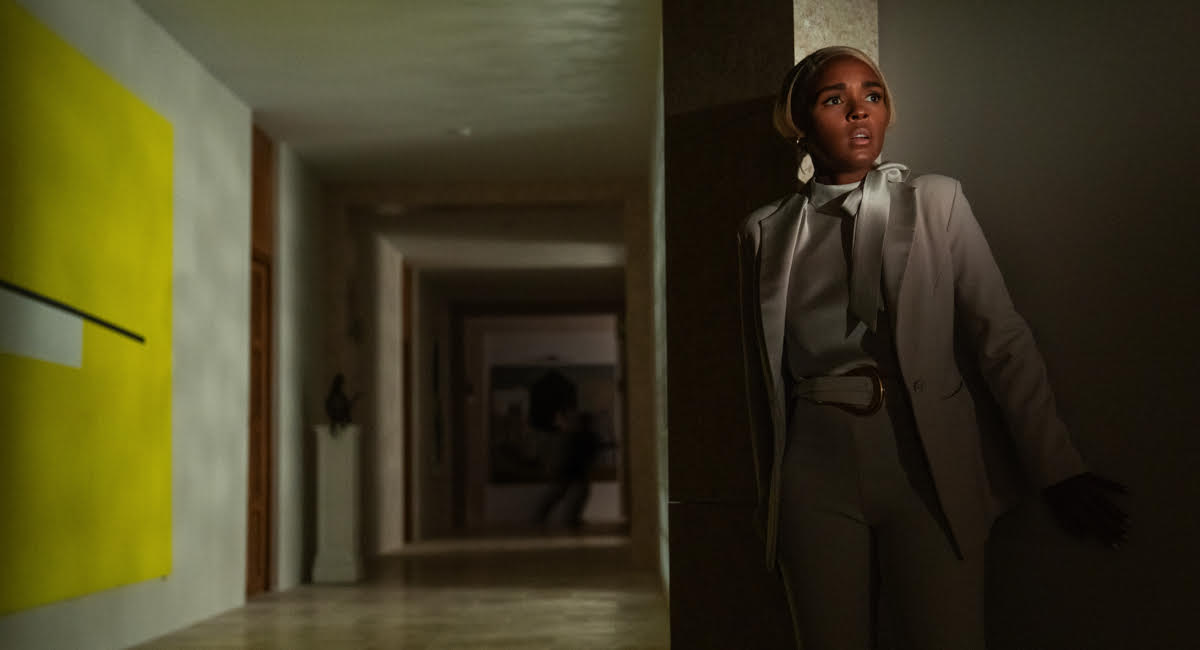 Janelle Monae as Cassandra "And I" Brands in Netflix's 'Glass Onion: A Knives Out Mystery'.