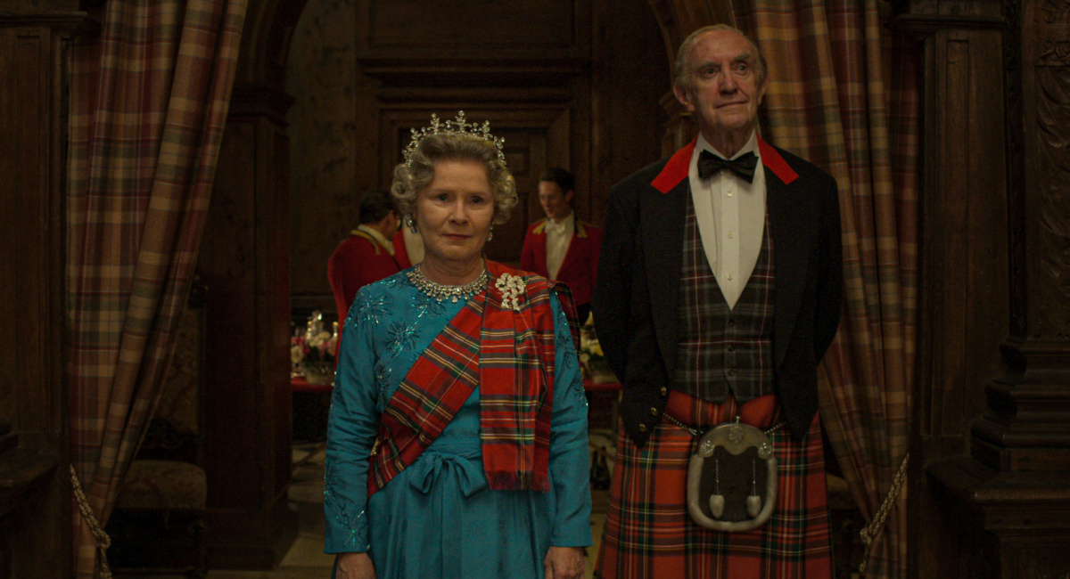 Imelda Staunton, and Jonathan Pryce in 'The Crown' Season 5.