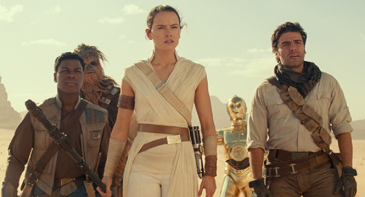 John Boyega, Daisy Ridley, and Oscar Isaac star in 'Star Wars: The Rise of Skywalker.'