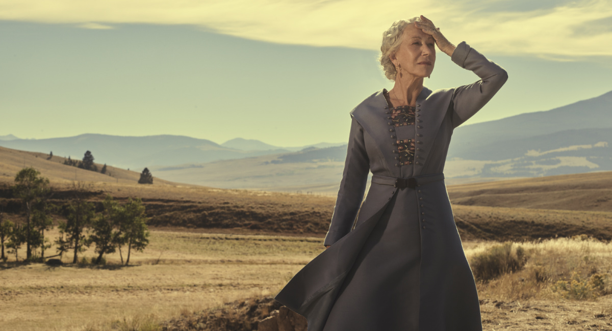 Helen Mirren as Cara Dutton in '1923,' streaming on Paramount+ 2022.