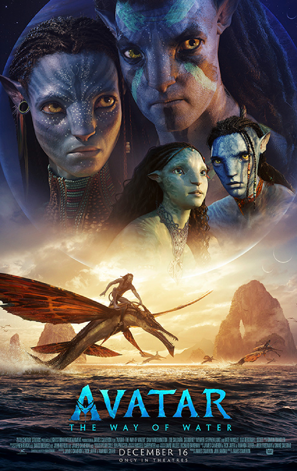 'Avatar: The Way of Water' opens in theaters on December 16, 2022.