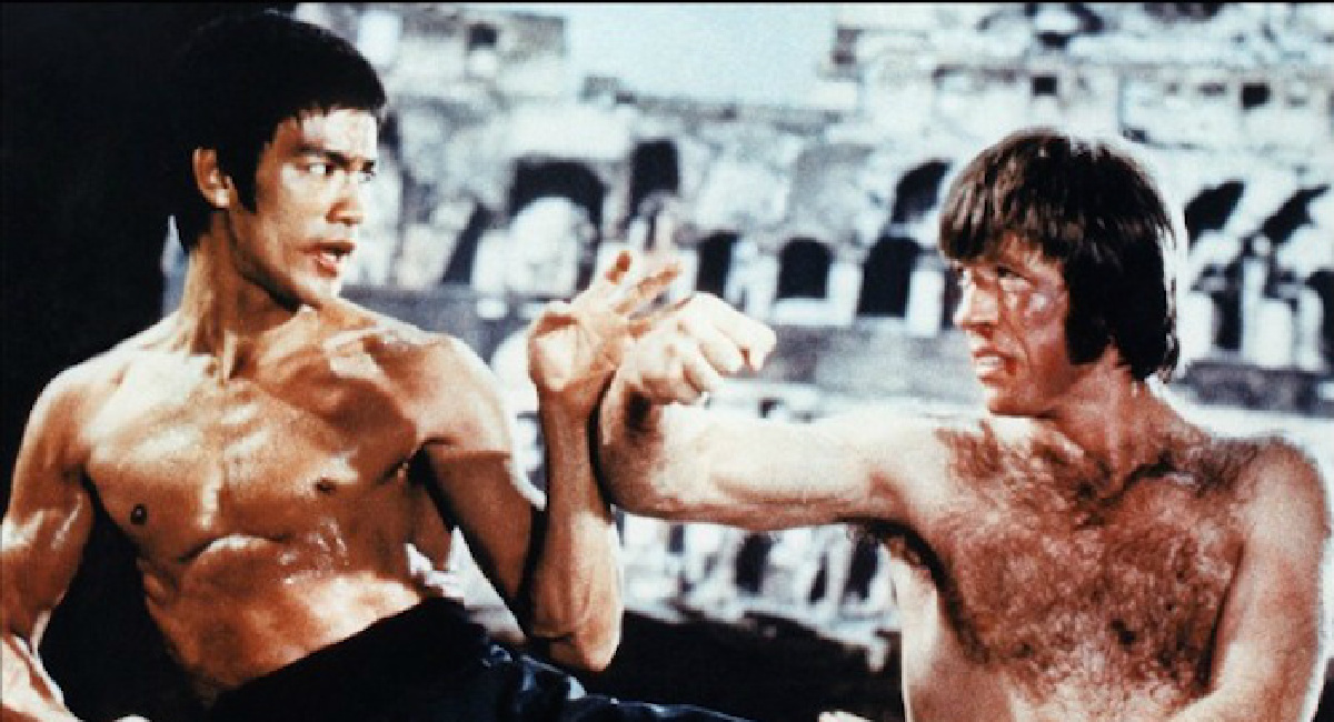 Bruce Lee and Chuck Norris in 1972's 'The Way of the Dragon.'