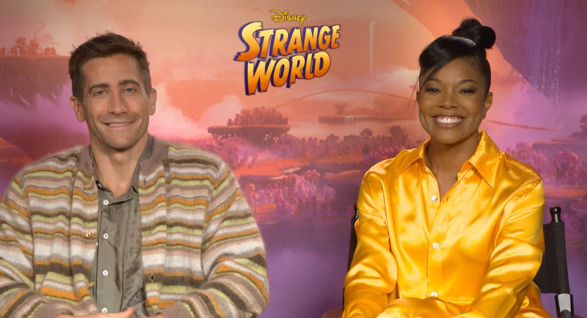 Jake Gyllenhaal and Gabrielle Union star in Disney's 'Strange World'.