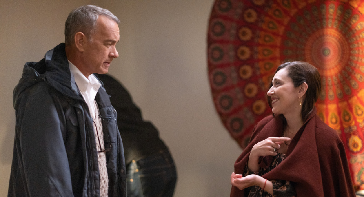 Mariana Treviño and Tom Hanks star in Columbia Pictures 'A Man Called Otto.'