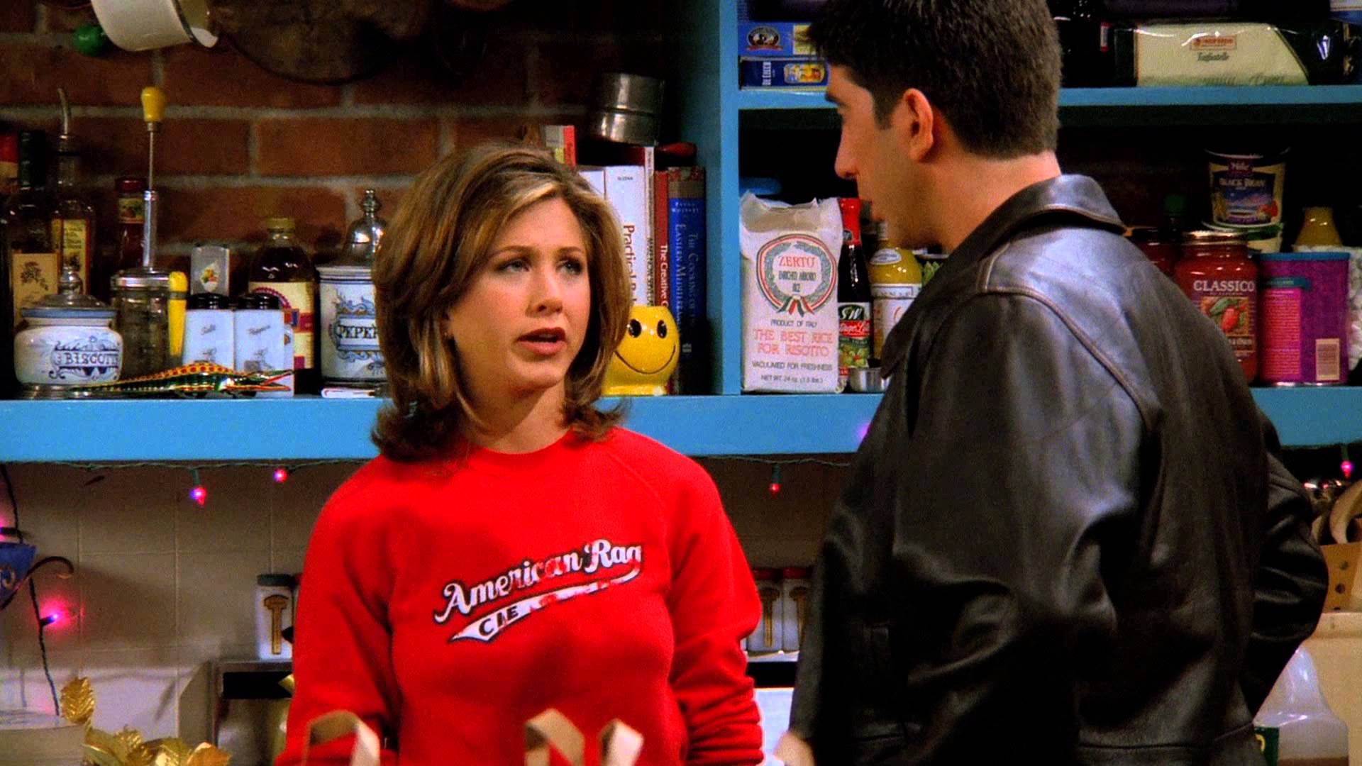 Ross and Rachel talking