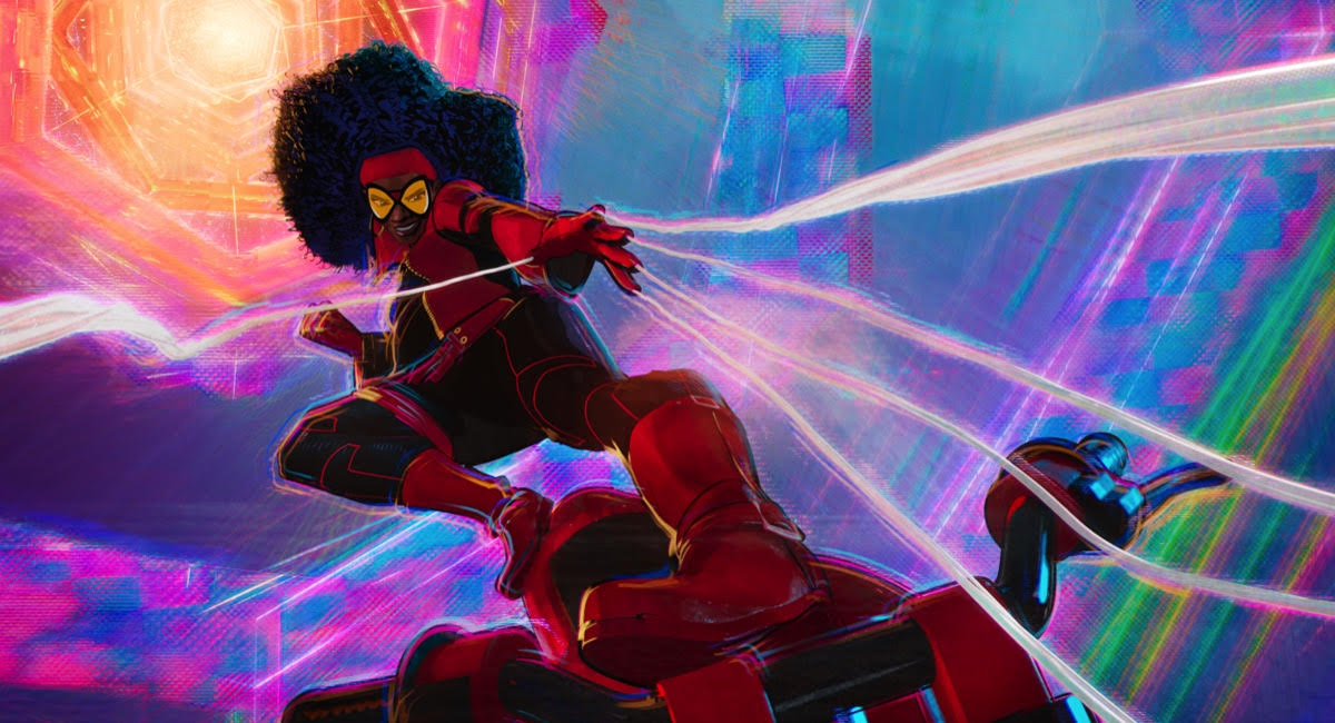 Issa Rae as Jessica Drew / Spider-Woman in ‘Spider-Man: Across the Spider-Verse,' which opens in theaters on June 2nd, 2023.