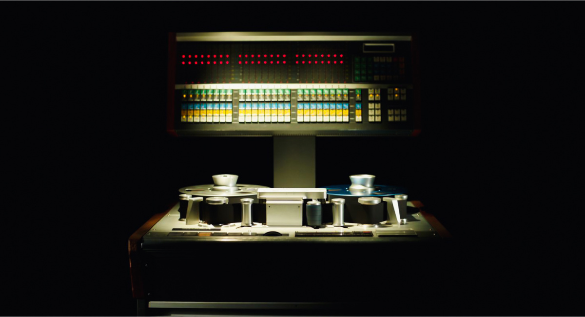 Abbey Road, a detail photo of a tape machine from 'If These Walls Could Sing.'