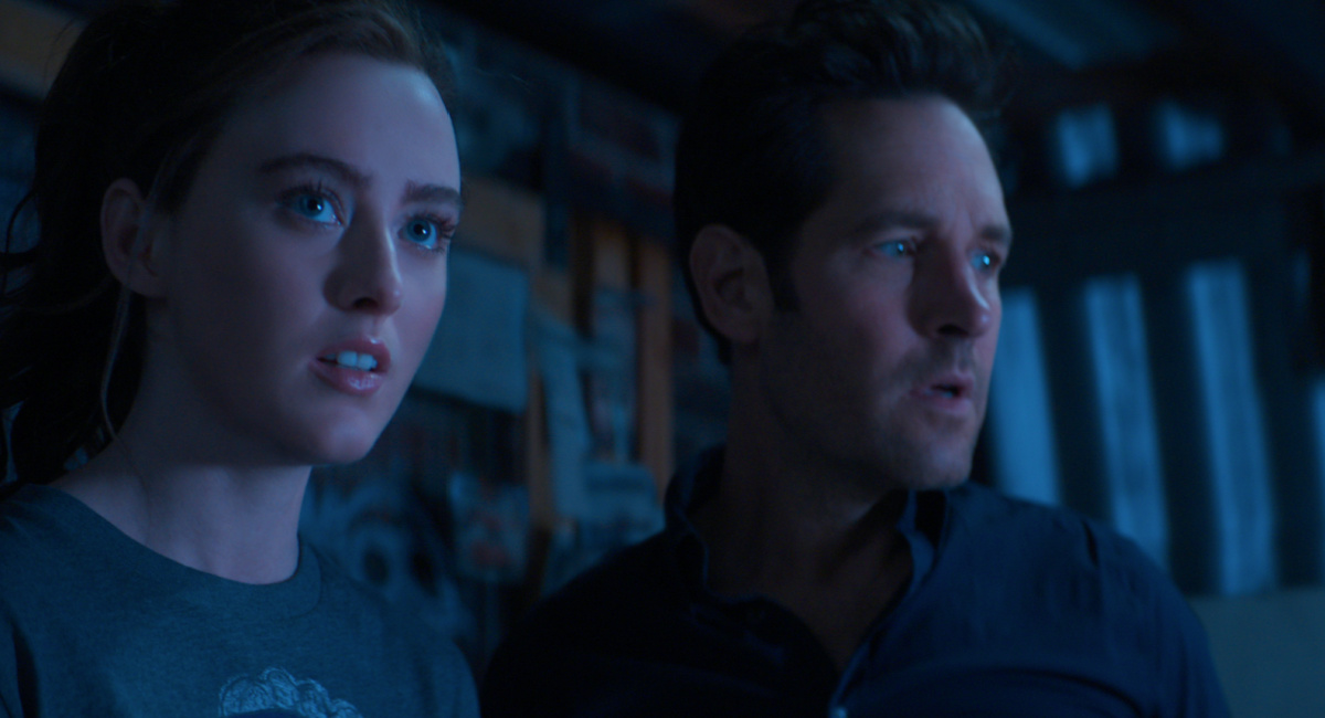 Kathryn Newton as Cassandra "Cassie" Lang and Paul Rudd as Scott Lang/Ant-Man in Marvel Studios' 'Ant-Man and the Wasp: Quantumania.'