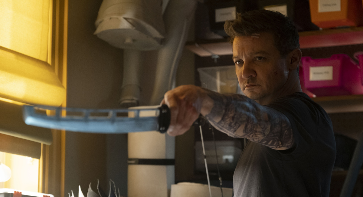 Jeremy Renner as Clint Barton/Hawkeye in Marvel Studios' 'Hawkeye.'