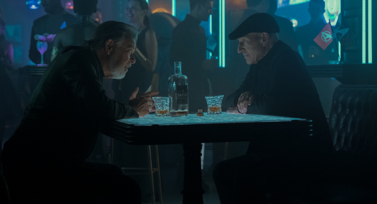 Jonathan Frakes as Riker and Patrick Stewart as Picard on the Paramount+ original series 'Star Trek: Picard.'