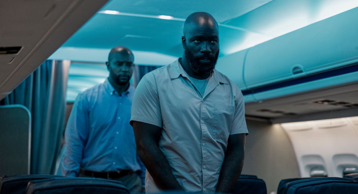 Mike Colter as Louis Gaspare in 'Plane.'