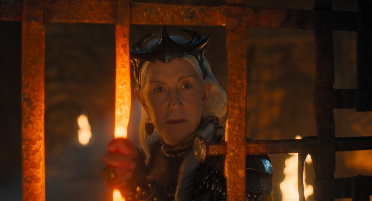 Helen Mirren as Hespera in New Line Cinema’s action adventure 'Shazam! Fury of the Gods,' a Warner Bros. Pictures release.