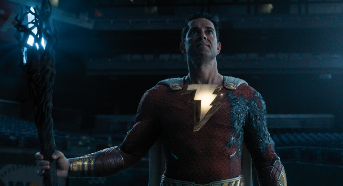 Zachary Levi as Shazam in New Line Cinema’s motion journey 'Shazam! Fury of the Gods,' a Warner Bros. Pictures launch.