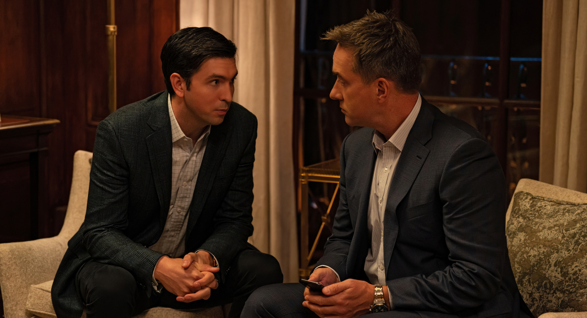 Nicholas Braun and Matthew Macfadyen on season 4 of HBO's 'Succession.'