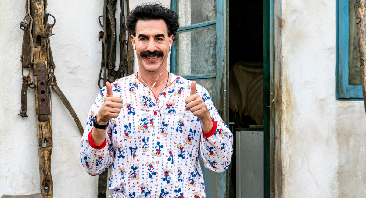 Sacha Baron Cohen as Borat Margaret Sagdiyev in Prime Video's 'Borat Subsequent Moviefilm.'