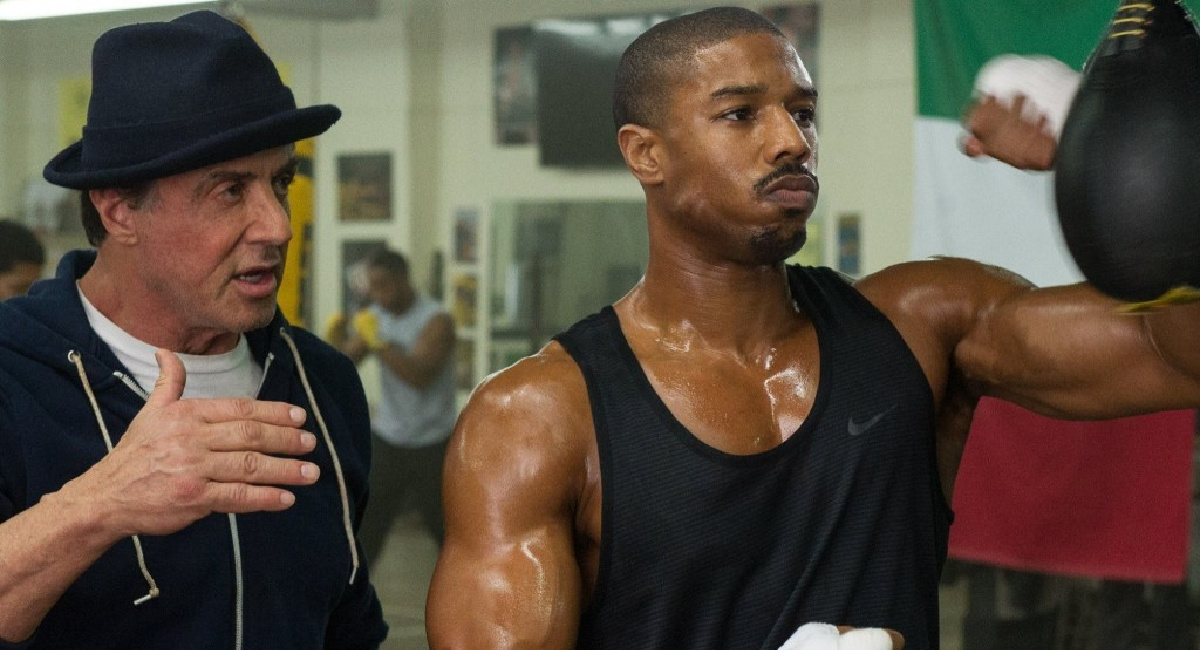 Sylvester Stallone as Robert "Rocky" Balboa and Michael B. Jordan as Adonis "Donnie" Creed in director Ryan Coogler's 'Creed.'