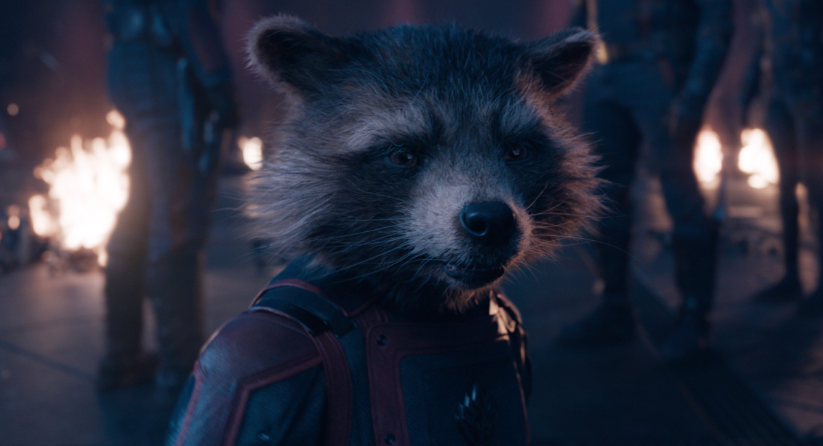 Rocket (voiced by Bradley Cooper) in Marvel Studios' 'Guardians of the Galaxy Vol. 3.'