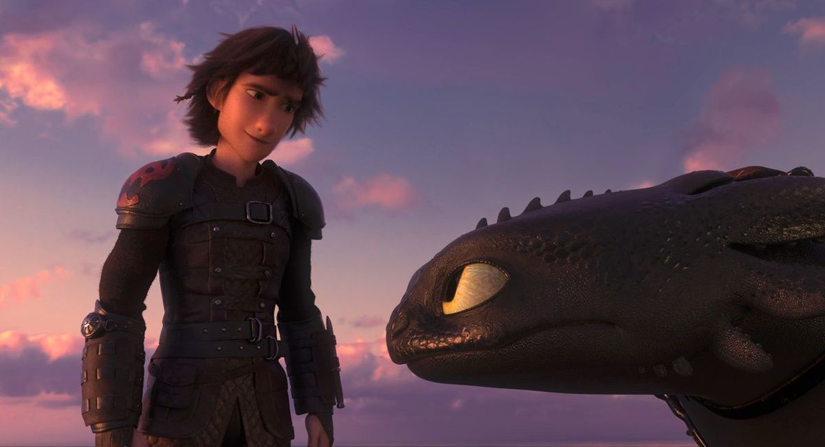 Hiccup and Toothless from 'How to Train Your Dragon: The Hidden World.'