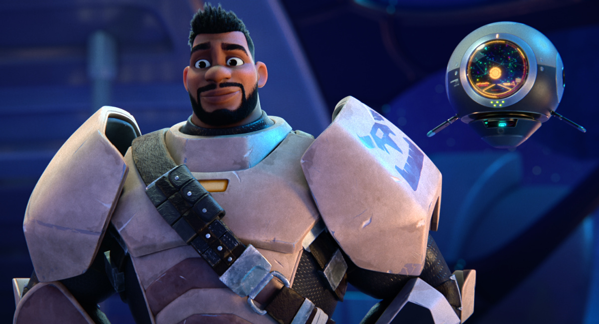 Laz Alonso as Sabo Brok and Yvette Nicole Brown as KRS in 'My Dad the Bounty Hunter.'