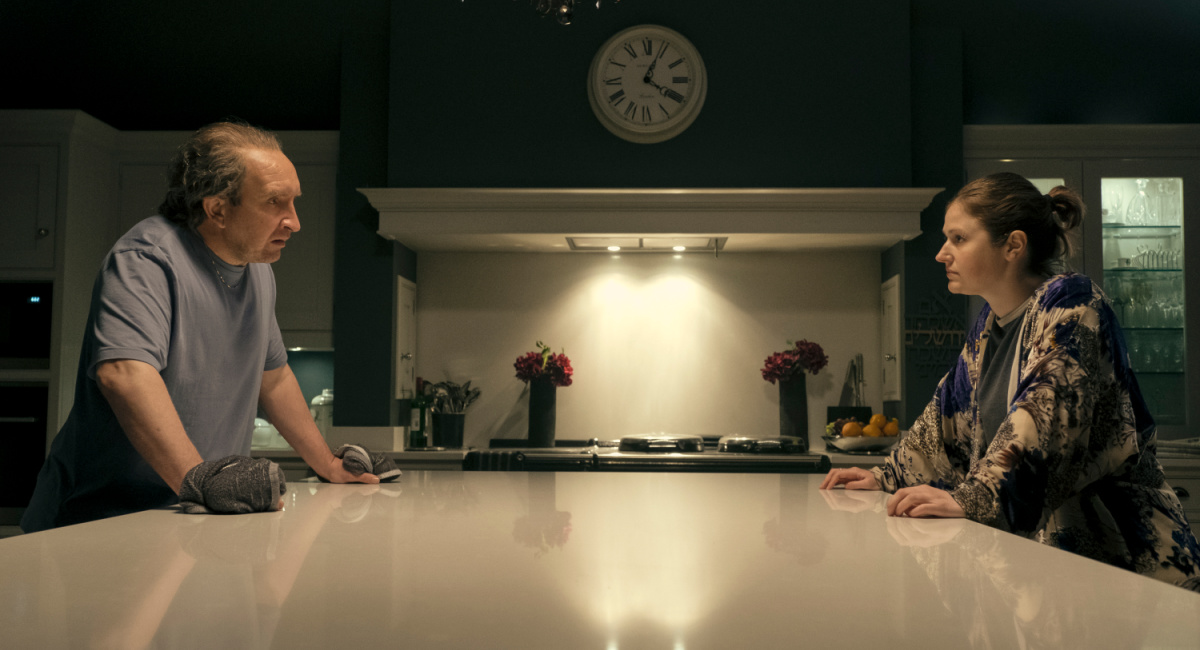 Eddie Marsan and Ria Zmitrowicz as Bernie and Roxy Monke on Prime Video's 'The Power.'