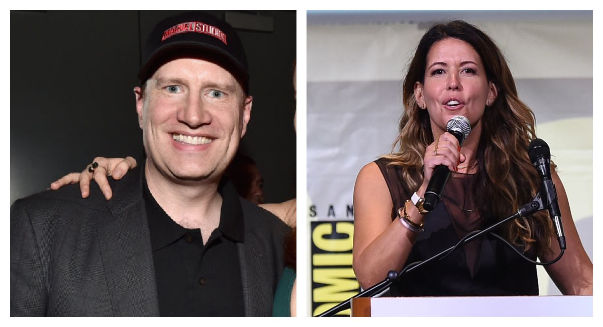 (Left) President of Marvel Studios Kevin Feige, and (Right) 'Wonder Woman' director Patty Jenkins.