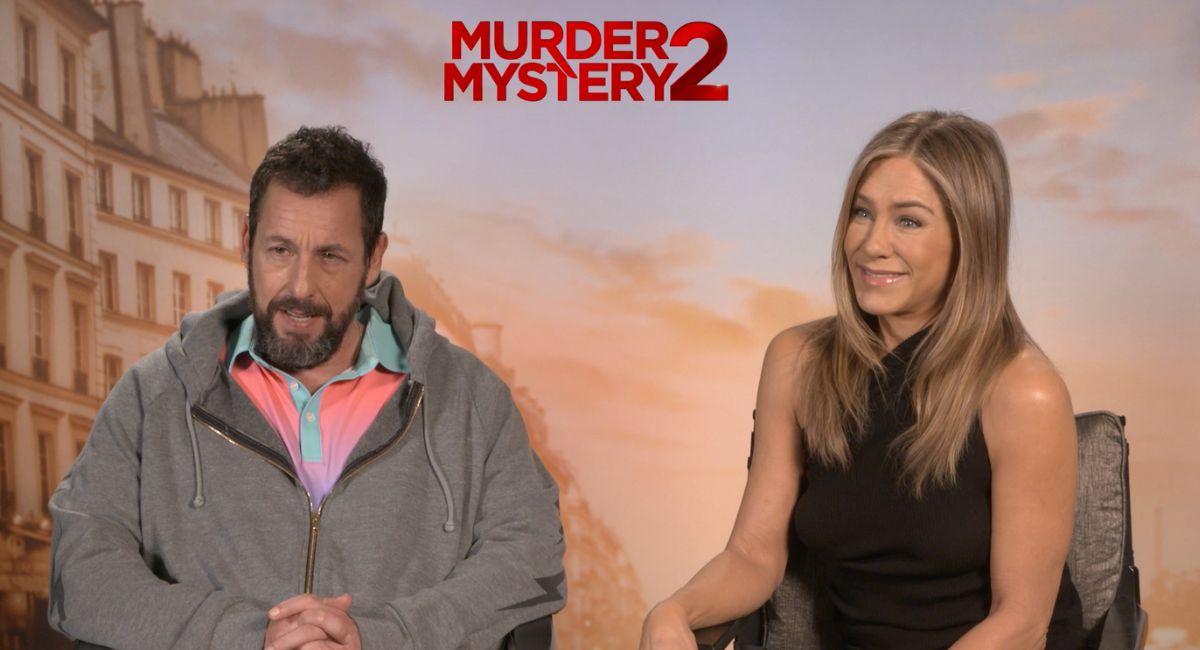 Adam Sandler and Jennifer Aniston star in Netflix's 'Murder Mystery 2.'