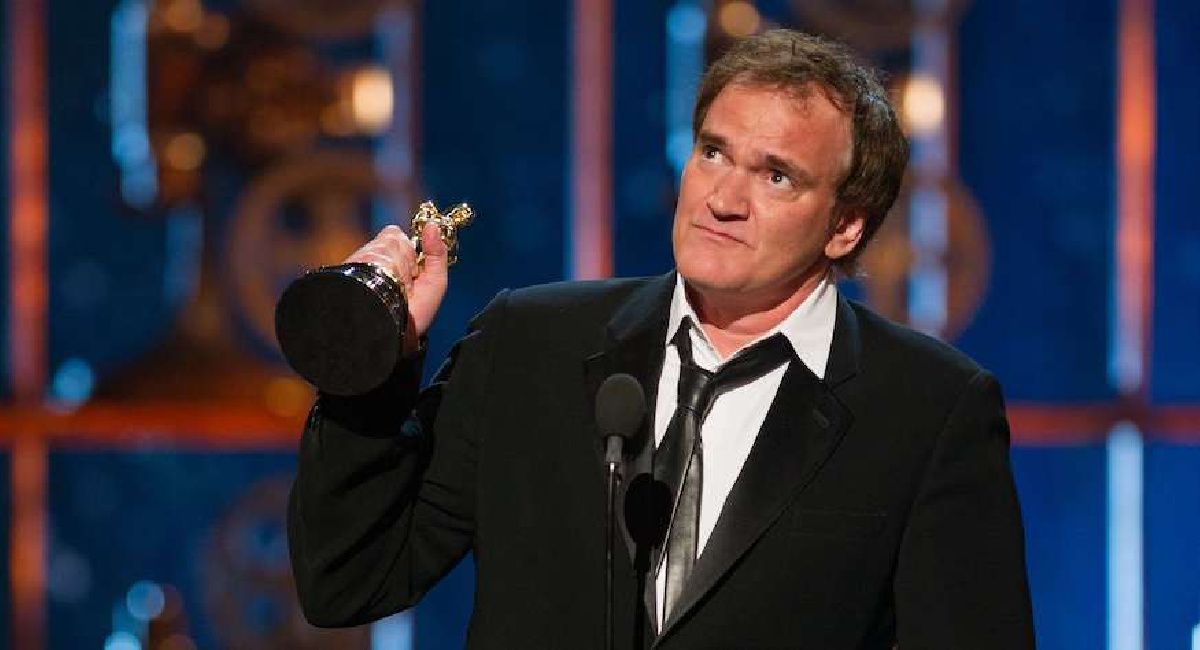Quentin Tarantino accepts the Oscar® for original screenplay for “Django Unchained” during the live ABC Telecast of The Oscars® from the Dolby® Theatre, in Hollywood, CA, Sunday, February 24, 2013.