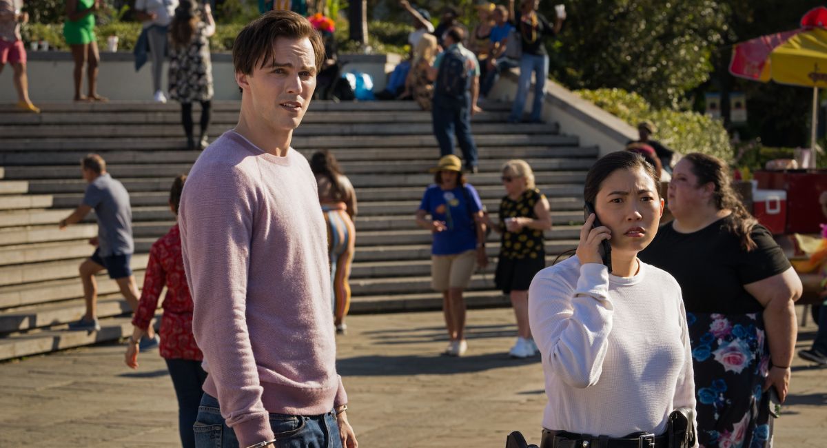 Nicholas Hoult and Awkwafina in 'Renfield,' directed by Chris McKay.